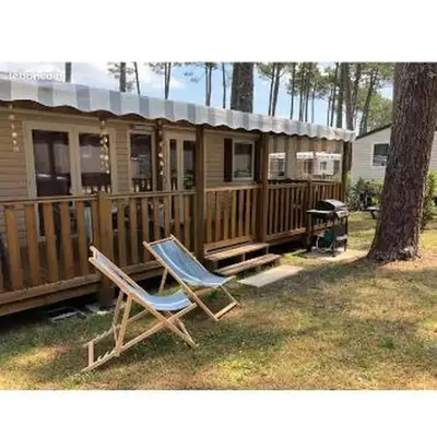 Mobilhome 6 et 4 places terrasses couvertes - Les Dunes de Contis