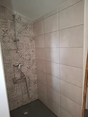 Salle de bains dans l'établissement Havre de paix océan et forêt