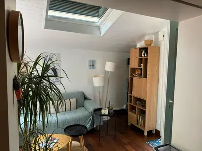 Coin salon dans l'établissement Appartement au calme - 3 étoiles