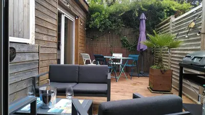 Coin salon dans l'établissement Appartement au calme - 3 étoiles