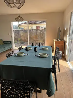 Plan de l'établissement Maison familiale piscine 3 chambres Gujan-Mestras !