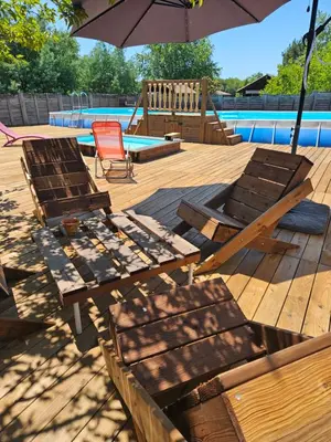 Piscine de l'établissement Camping familial les Chalets d'Uza ou située à proximité