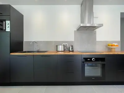 Cuisine ou kitchenette dans l'établissement Appartement Aqua-Villas Lake And Sea