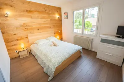 Un ou plusieurs lits dans un hébergement de l'établissement Capbreton Surf House