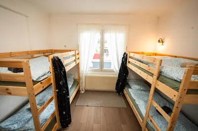 Un ou plusieurs lits dans un hébergement de l'établissement Capbreton Surf House