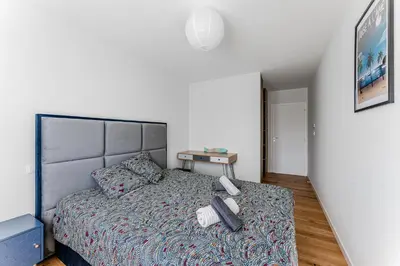 Un ou plusieurs lits dans un hébergement de l'établissement Villa Coco 3 chambres