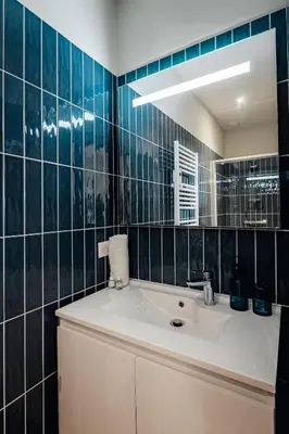 Salle de bains dans l'établissement Maison Bleue Ouest