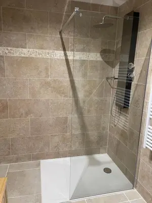 Salle de bains dans l'établissement Le domaine du Martinet