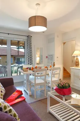 Coin salon dans l'établissement Résidence Goélia le Domaine des Dunes