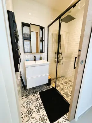 Salle de bains dans l'établissement Nouveau! Villa Bahia, Piscine chauffée, Plage à 400m