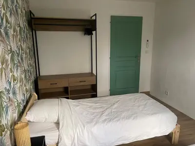 Un ou plusieurs lits dans un hébergement de l'établissement Duplex rénové au cœur de la nature