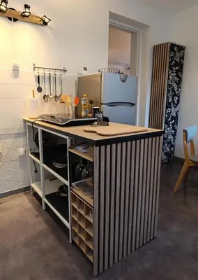 Cuisine ou kitchenette dans l'établissement Bel appartement hyper centre