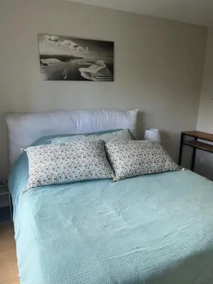 Un ou plusieurs lits dans un hébergement de l'établissement Villa EDEN WOOD Pyla-sur-Mer