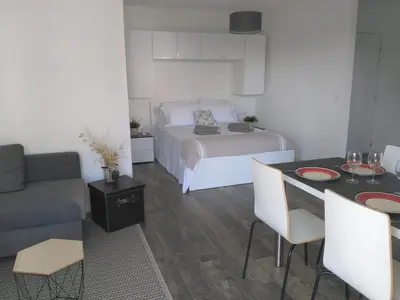 Coin salon dans l'établissement Ambiance Cosy Capbreton