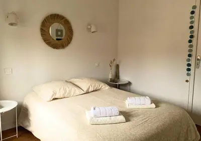 Un ou plusieurs lits dans un hébergement de l'établissement PASTEUR 2 - Appartement pour 4 au centre ville d'Hossegor