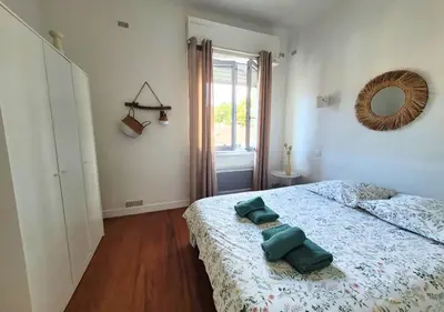 Un ou plusieurs lits dans un hébergement de l'établissement PASTEUR 2 - Appartement pour 4 au centre ville d'Hossegor