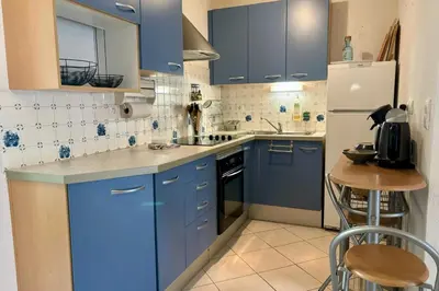Cuisine ou kitchenette dans l'établissement Bluegreen Appartement