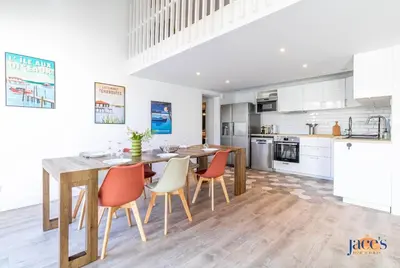 Cuisine ou kitchenette dans l'établissement Escapade Chez Max - Proche du port 3 CH