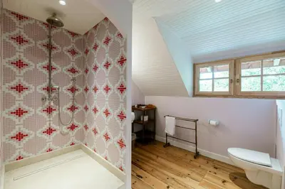 Salle de bains dans l'établissement Villa Between Bordeaux And Basque Coast