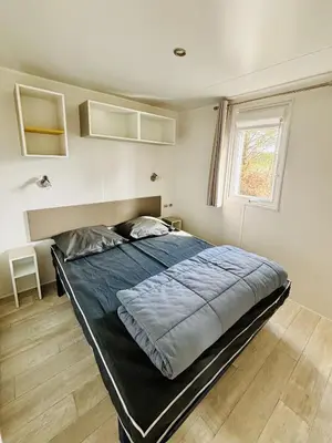Un ou plusieurs lits dans un hébergement de l'établissement Le 510 mobil-home