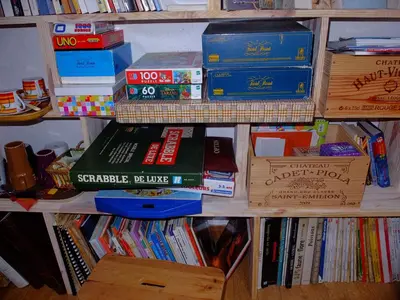 Bibliothèque dans le B&B/chambre d'hôtes