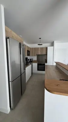 Cuisine ou kitchenette dans l'établissement La villa caroline