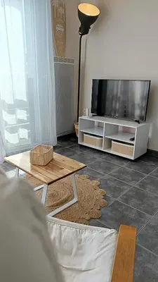 Télévision ou salle de divertissement dans l'établissement Appartement Lumineux hypercentre - Biscarrosse