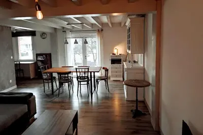 Coin salon dans l'établissement Villa avec piscine L'Abris Côtier