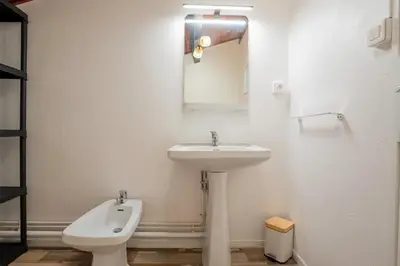 Salle de bains dans l'établissement Maison Caupos