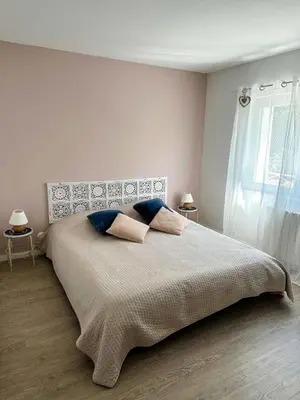 Un ou plusieurs lits dans un hébergement de l'établissement Résidence 400-pyla Sur Mer - Maison familiale 8 pers à Pyla-sur-Mer, proche plage MAE-1164