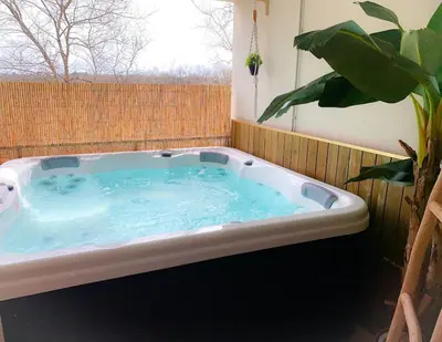 Plan de l'établissement La Terrasse Enchantée, Romance, Cosy et Jacuzzi