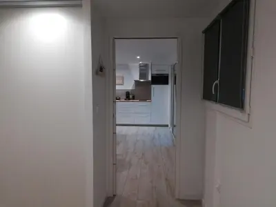 Cuisine ou kitchenette dans l'établissement Maison basco landaise à 10 kms des plages