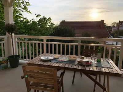 Balcon ou terrasse dans l'établissement Appartement Gujan Mestras premier étage