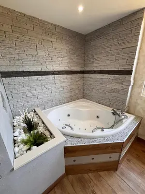 Salle de bains dans l'établissement Villa Mahloa