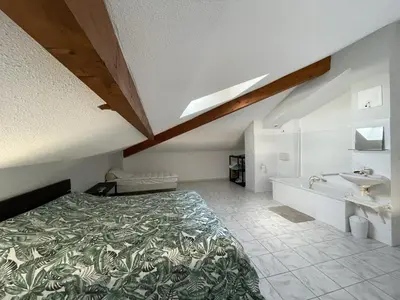 Salle de bains dans l'établissement T2 Mezzanine, 5 Pers, Face Océan à Vieux-Boucau - FR-1-379-180