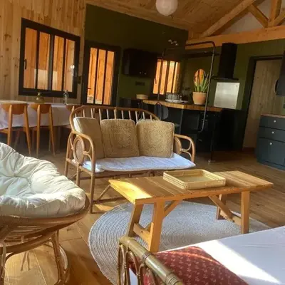 New wooden house 300 m from beach