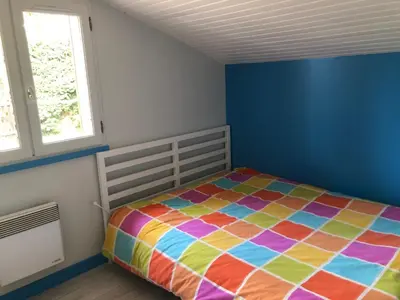 Un ou plusieurs lits dans un hébergement de l'établissement Vieux-Boucau - Maison entière 8 pers