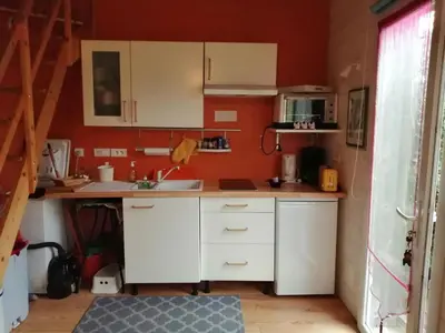 Cuisine ou kitchenette dans l'établissement L atelier de PELLICA