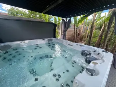 Plan de l'établissement Chalet accueillant à Saint-Vincent-de-Tyrosse avec jardin