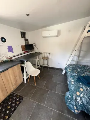 Cuisine ou kitchenette dans l'établissement Chambre d'hôtes