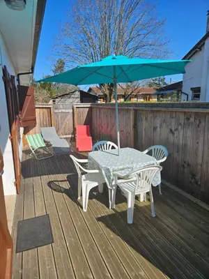 Balcon ou terrasse dans l'établissement Gite bergeron