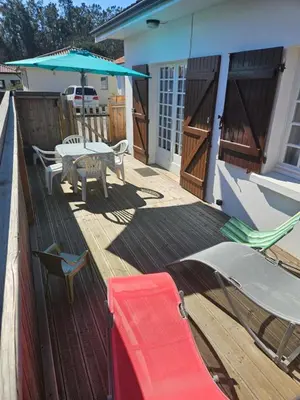 Balcon ou terrasse dans l'établissement Gite bergeron