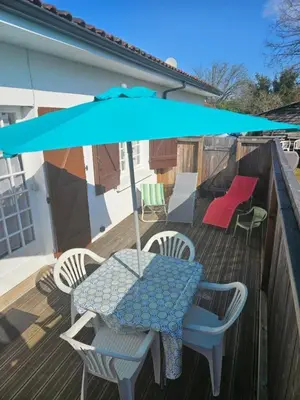 Balcon ou terrasse dans l'établissement Gite bergeron