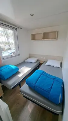 Un ou plusieurs lits dans un hébergement de l'établissement Les Dunes de Contis 4 étoiles à St Julien en Born emplacement 490 3CH 1SDB 6 personnes