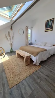 Un ou plusieurs lits dans un hébergement de l'établissement Sukha surf lodge