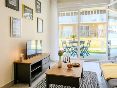 Coin salon dans l'établissement Apartment Domaine du belvédère-1 by Interhome