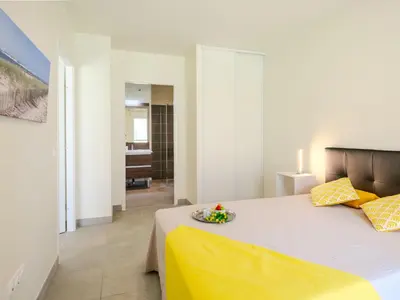 Un ou plusieurs lits dans un hébergement de l'établissement Apartment Domaine du belvédère-1 by Interhome