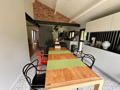 Cuisine ou kitchenette dans l'établissement Modern Hossegor Oasis
