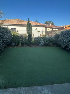 Jardin de l'établissement maison sur le bassin d'Arcachon