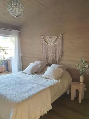 Un ou plusieurs lits dans un hébergement de l'établissement Villa Léonah Bassin d'Arcachon